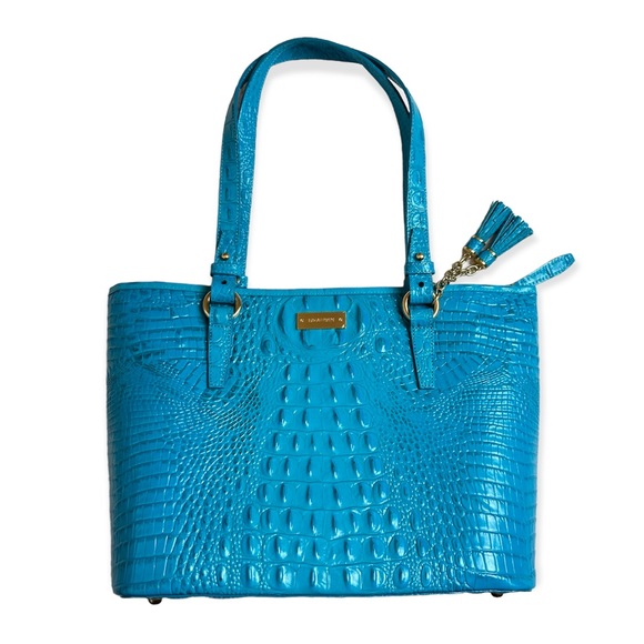 Brahmin Handbags - Brahmin Asher tote handbag, medium size, turquoise blue